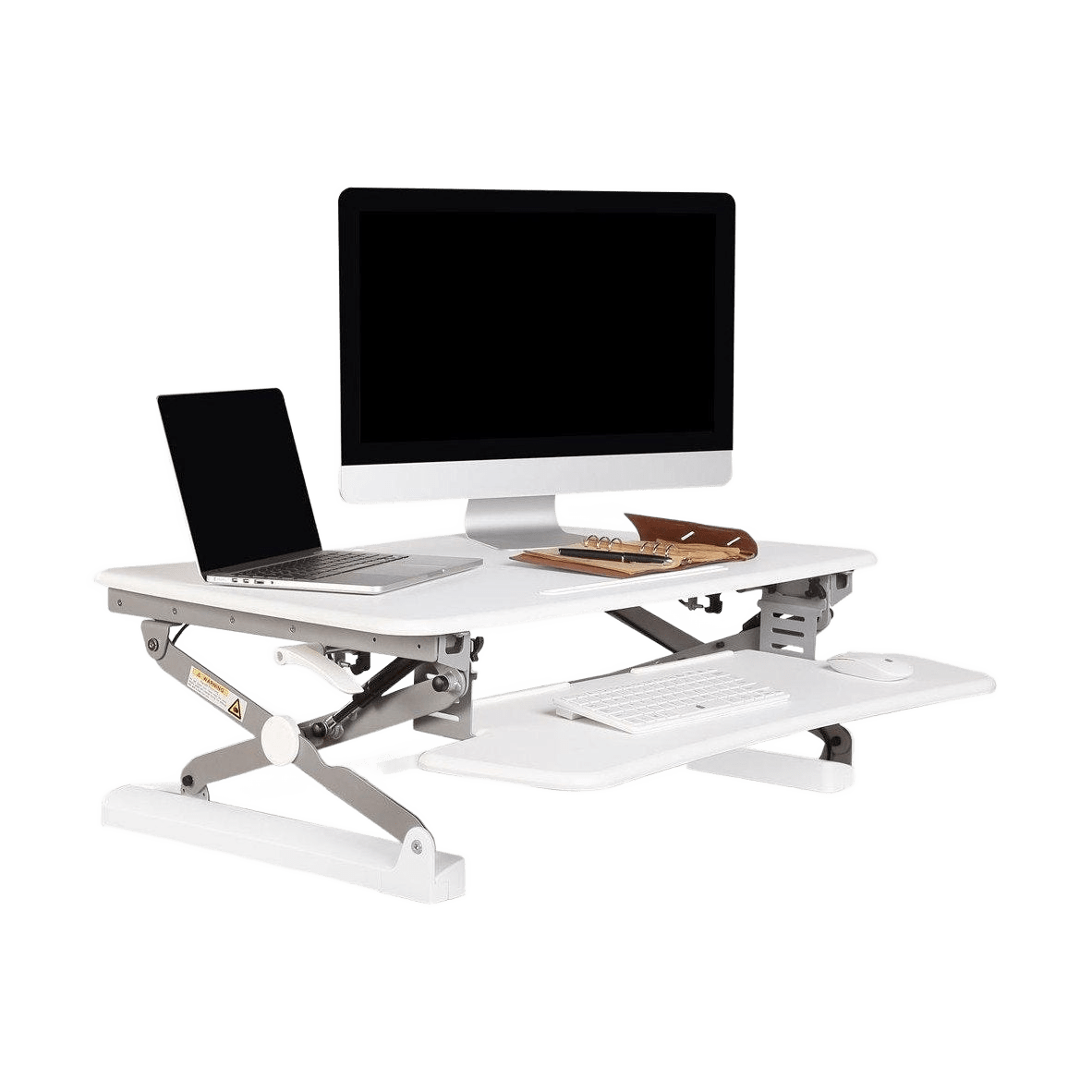 Manual Desk Riser Monitor & Desk Accessories
