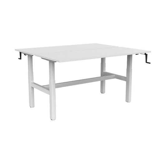 Agile Winder Height Adjustable Desk-2 Person-Back to Back Multi-Person Desks