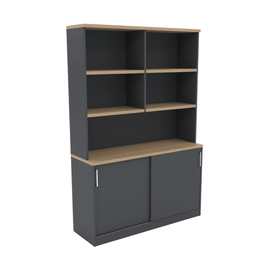 EkoSystem Credenza with Hutch Reception & Boardroom Storage