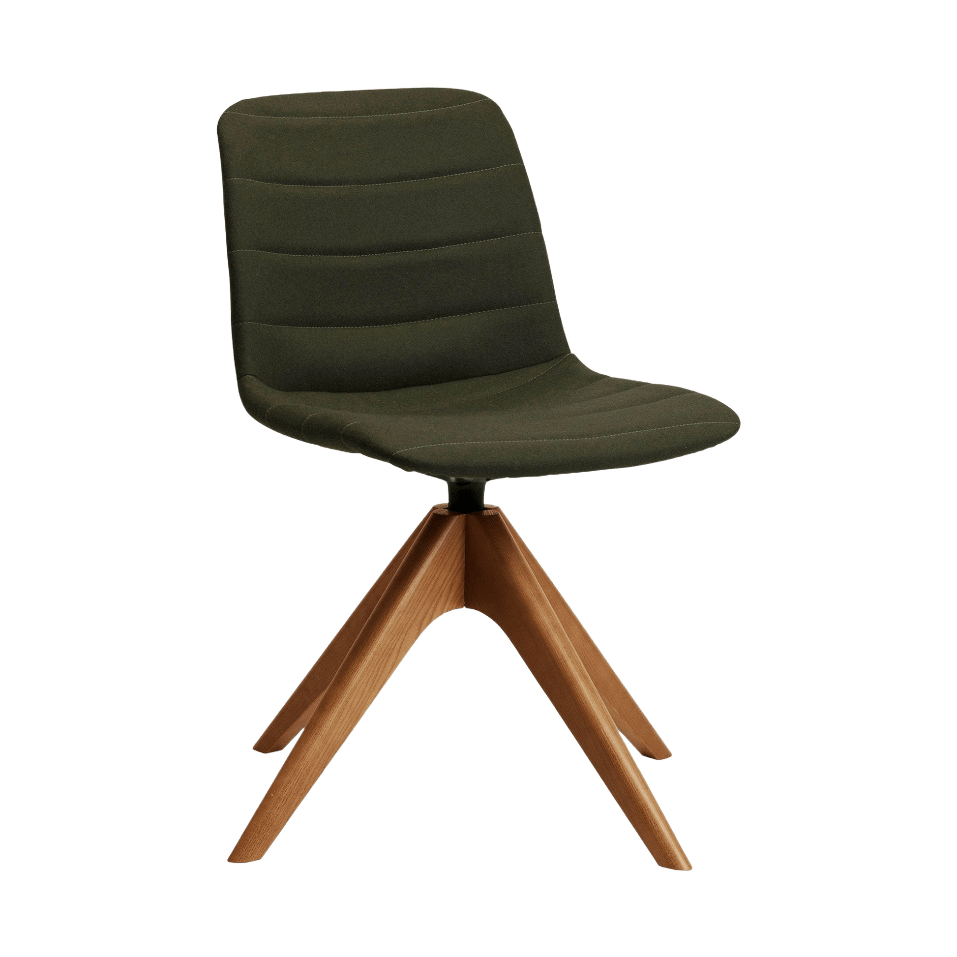Unica Timber Swivel Upholstered Chair Meeting & Visitor Chairs