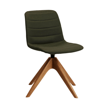 Unica Timber Swivel Upholstered Chair Meeting & Visitor Chairs