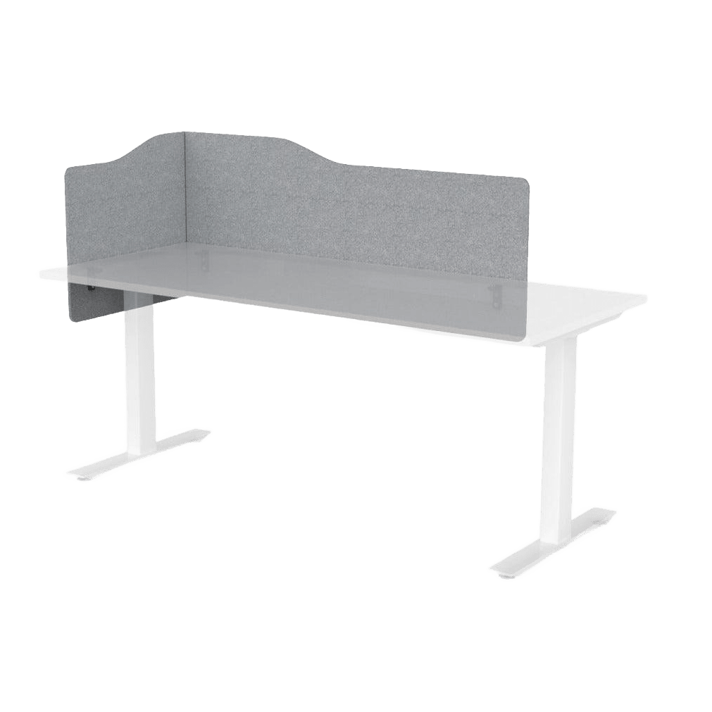 Agile Electric Height Adjustable Desk with E-Panel Screen on LHS Single Desks