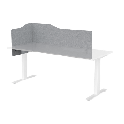 Agile Electric Height Adjustable Desk with E-Panel Screen on LHS Single Desks