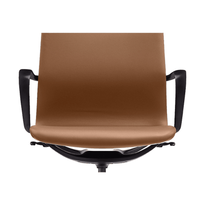 Meta Executive Meeting Chair in Tan Leather Executive & Boardroom Chairs