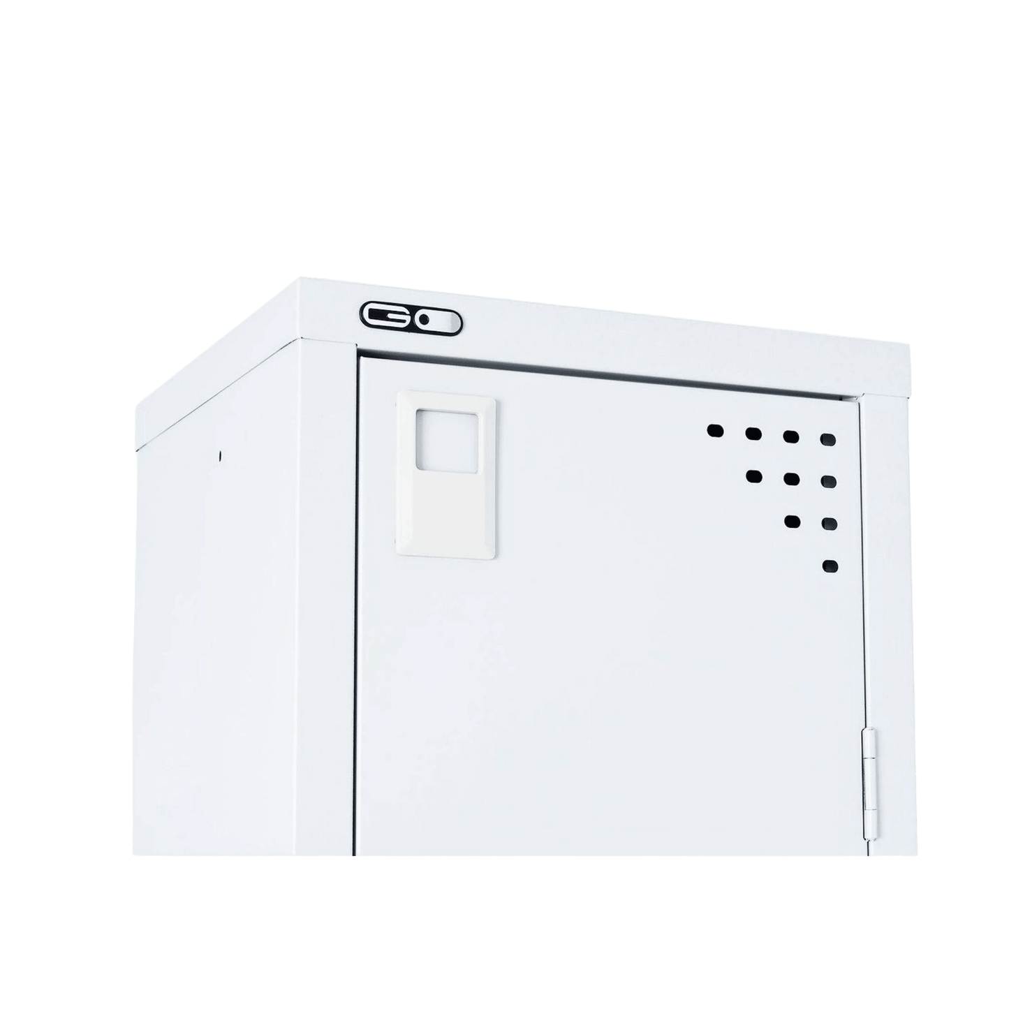 Go Single Door Steel Locker in White Lockers & Secure Storage