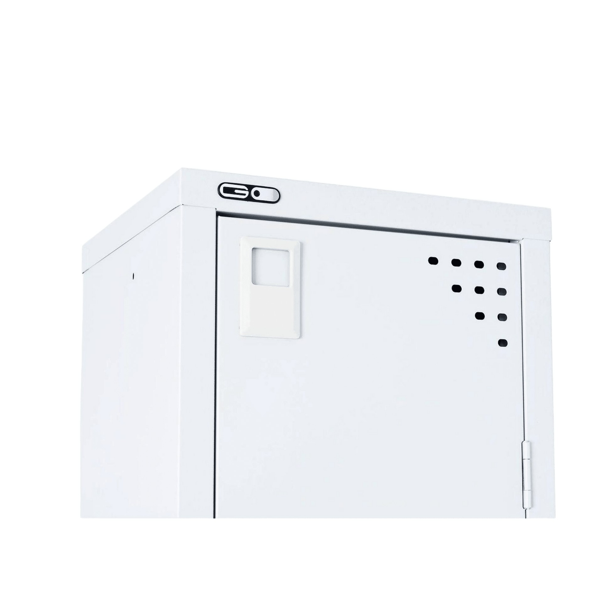 Go Single Door Steel Locker in White Lockers & Secure Storage