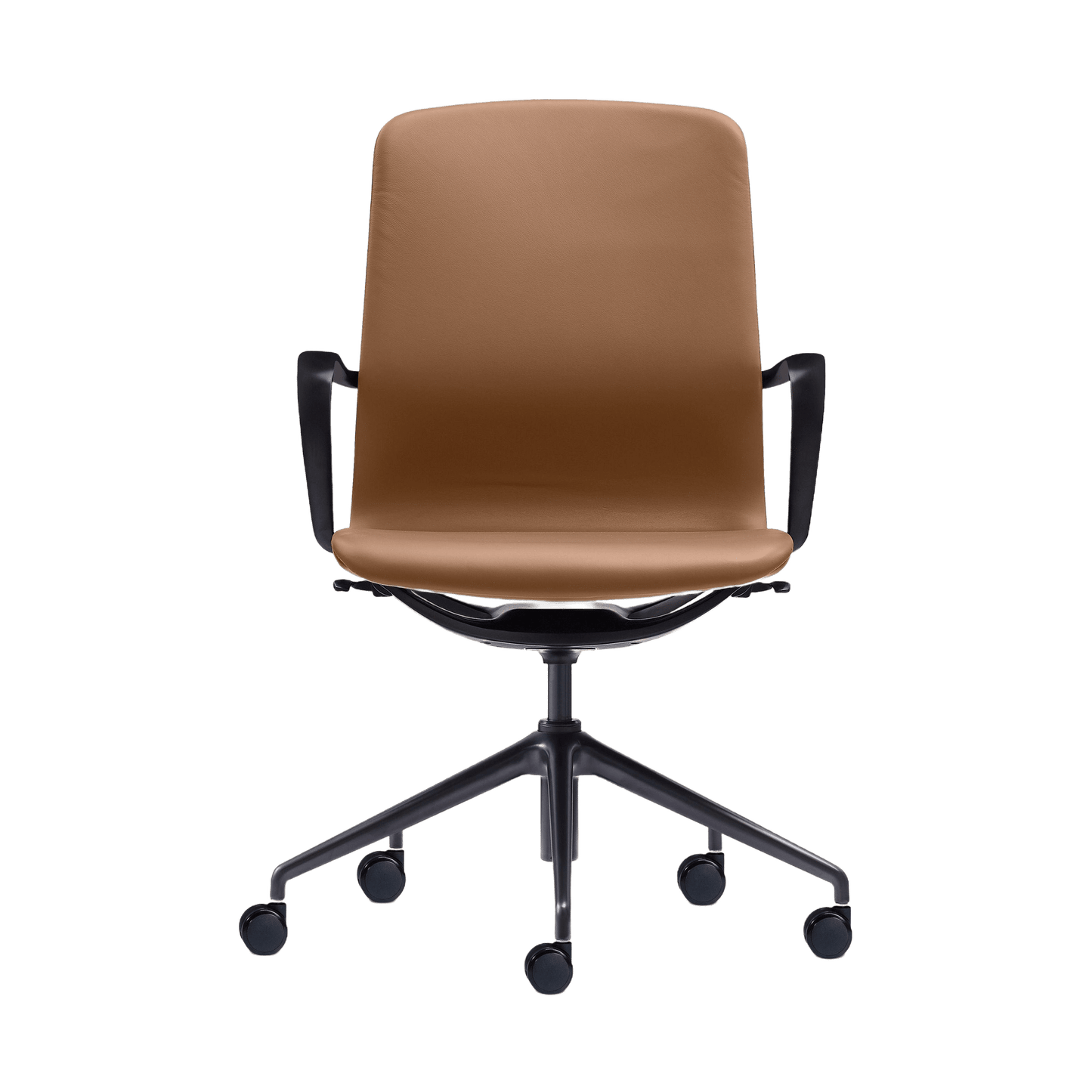 Meta Executive Meeting Chair in Tan Leather Executive & Boardroom Chairs