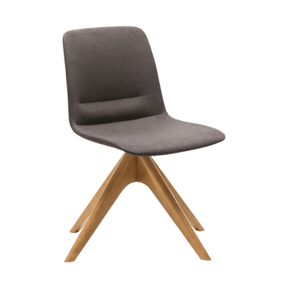 Unica Timber Swivel Upholstered Chair Meeting & Visitor Chairs