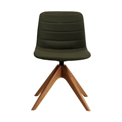 Unica Timber Swivel Upholstered Chair Meeting & Visitor Chairs
