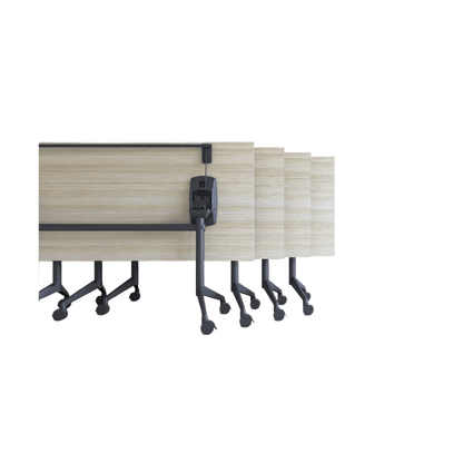 Modulus Mobile Flip Table with All Black Legs Folding & Multi-Purpose Tables