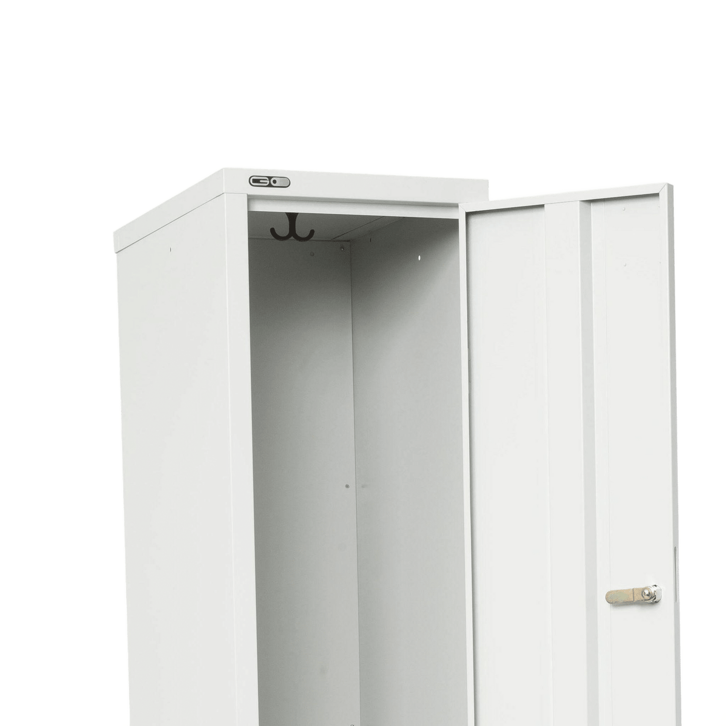 Go Single Door Steel Locker in White Lockers & Secure Storage