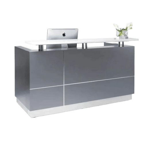 Hugo Reception Counter in Grey Reception Desks