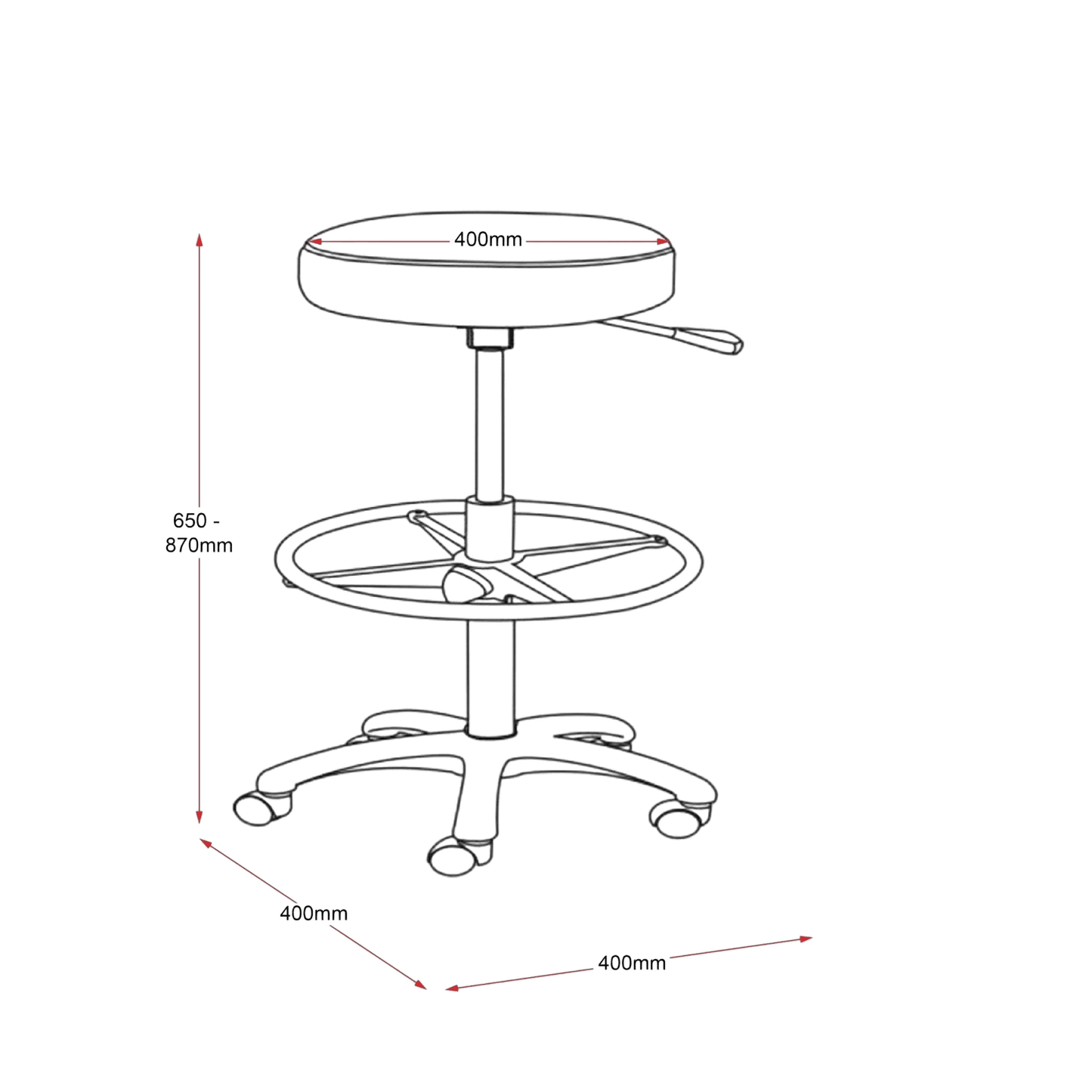 DS Counter Drafting Height Stool Stools & High Seating