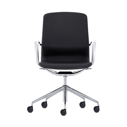 Meta Executive Meeting Chair in Black Leather Executive & Boardroom Chairs