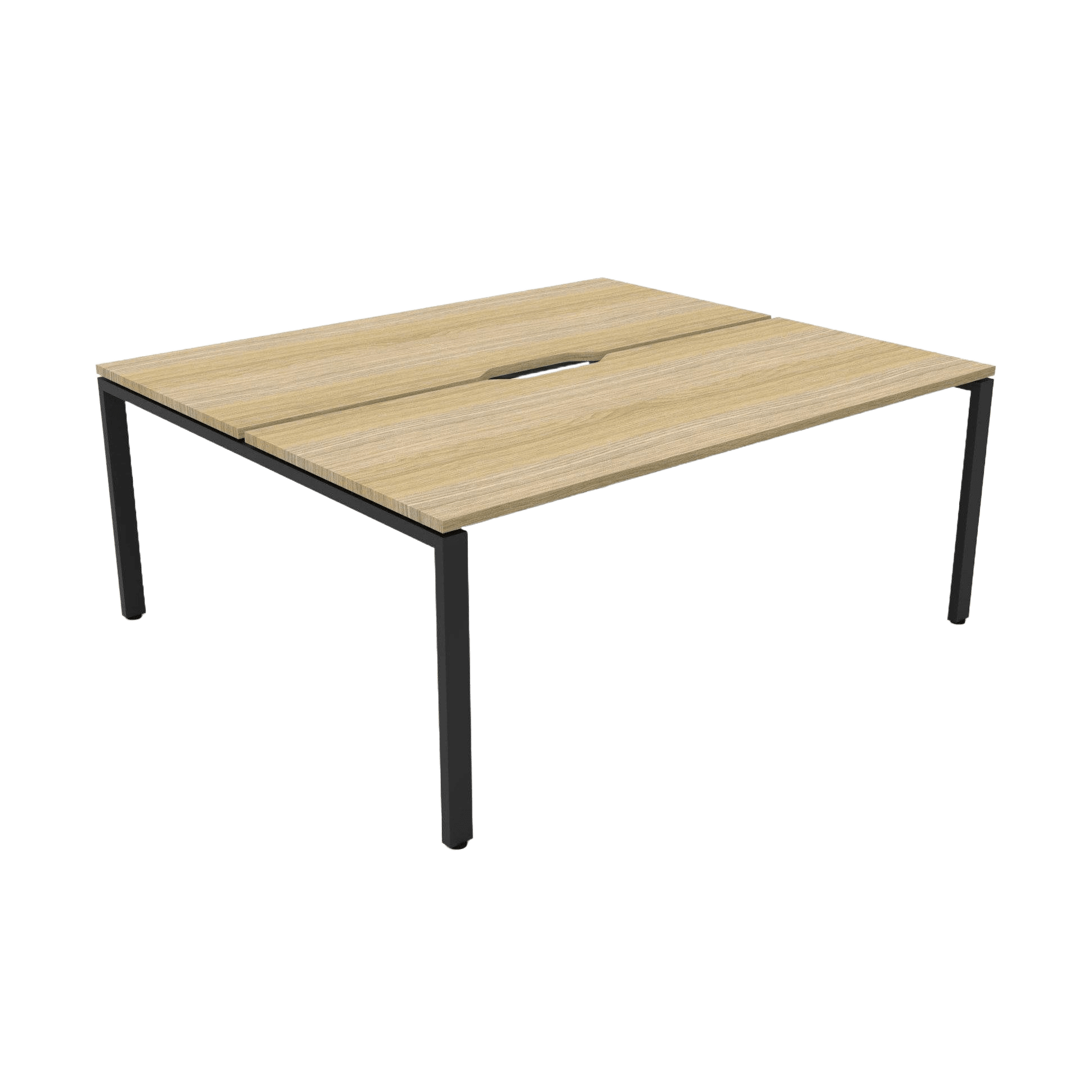 Deluxe Profile Leg Double Sided 2 Person Office Workstations Multi-Person Desks