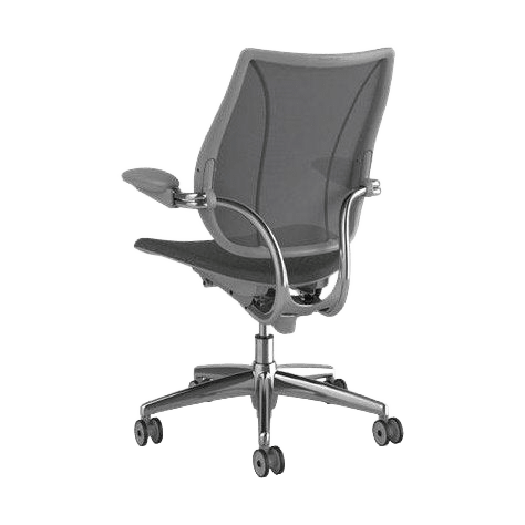 Humanscale Liberty Ergonomic Task Chair with Adjustable Arms In Grey Task & Operator Chairs