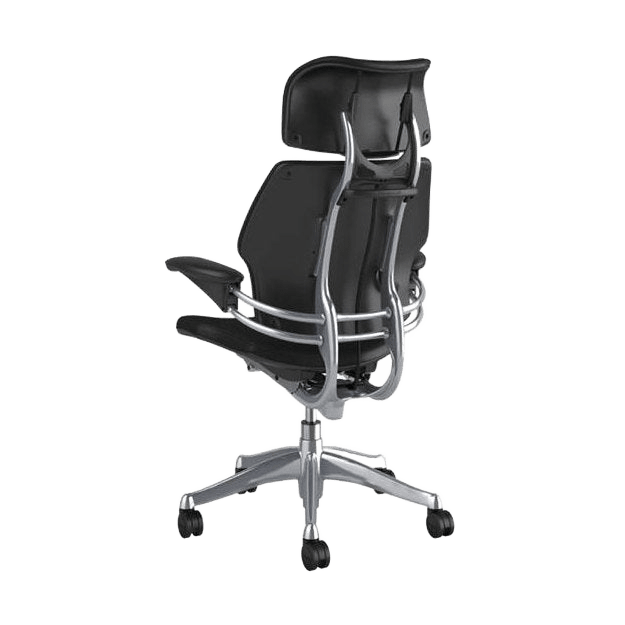 Humanscale Freedom Task Chair with Headrest in Black Leather Task & Operator Chairs