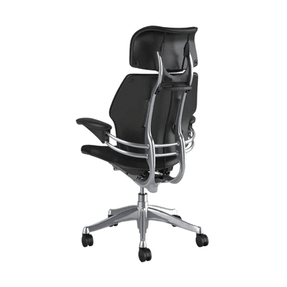 Humanscale Freedom Task Chair with Headrest in Black Leather Task & Operator Chairs