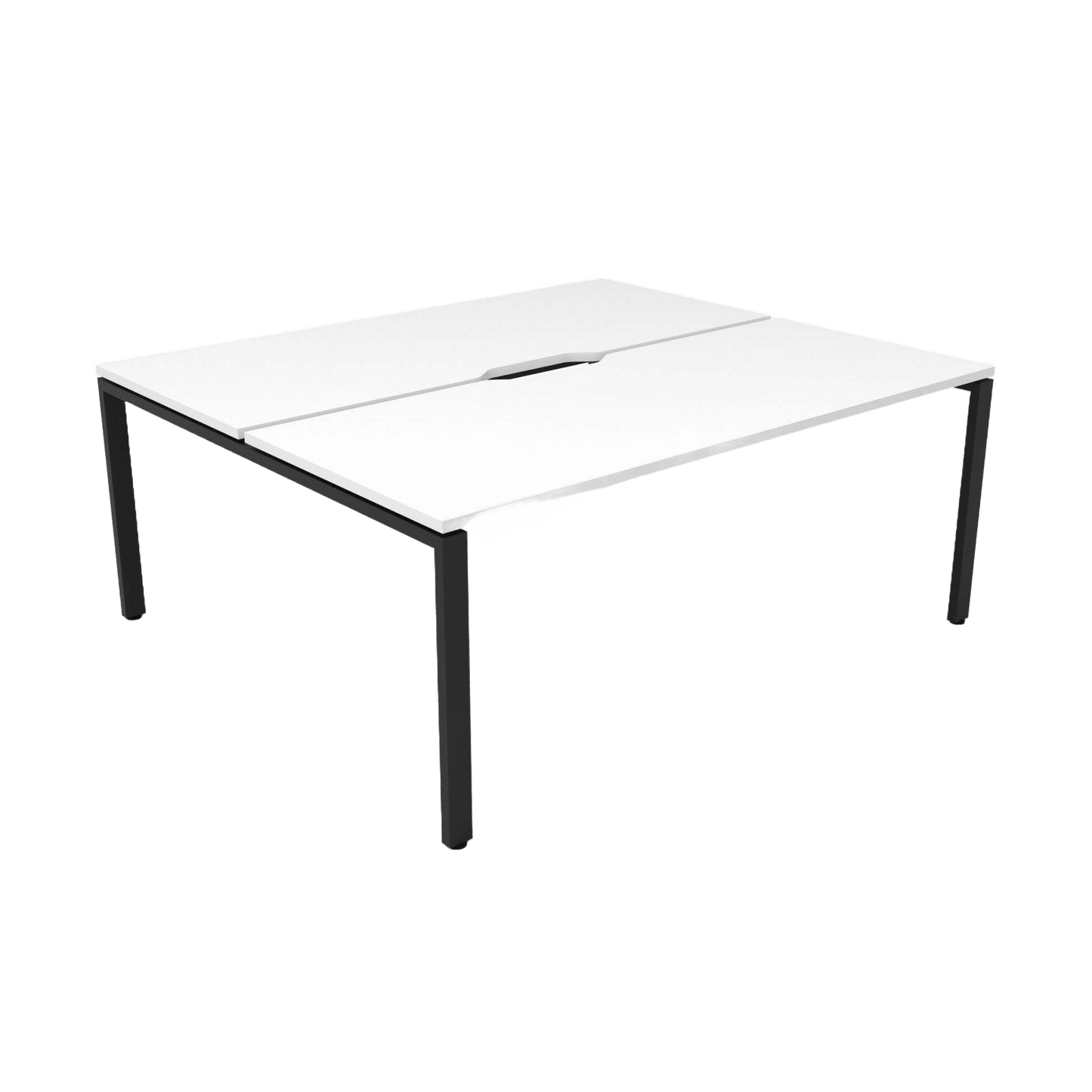 Deluxe Profile Leg Double Sided 2 Person Office Workstations Multi-Person Desks