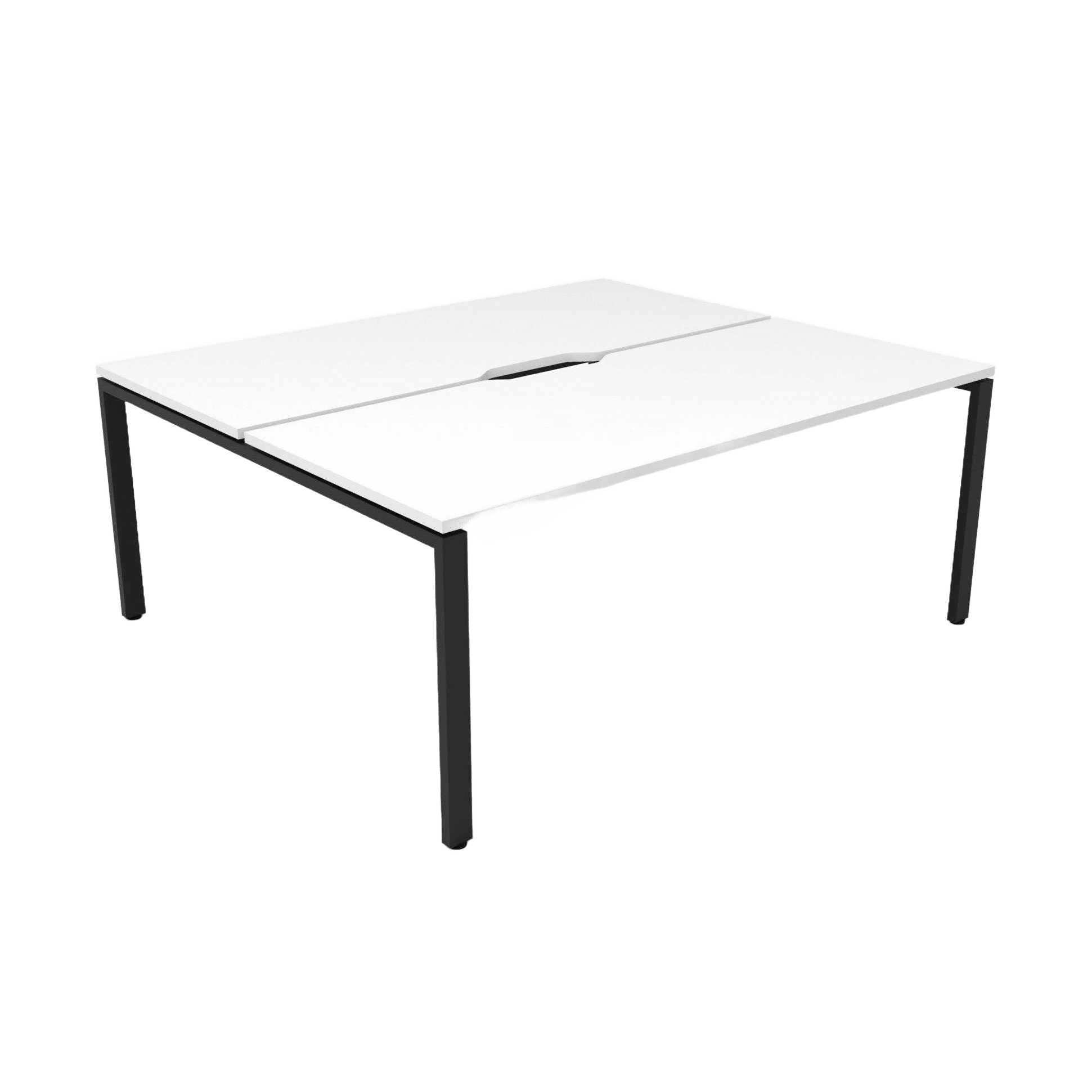 Deluxe Profile Leg Double Sided 2 Person Office Workstations Multi-Person Desks