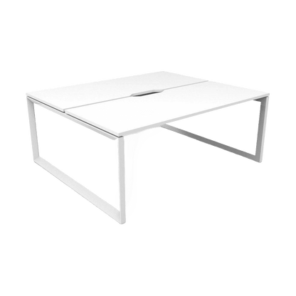 Deluxe Loop Leg Double Sided 2 Person Office Workstations Multi-Person Desks