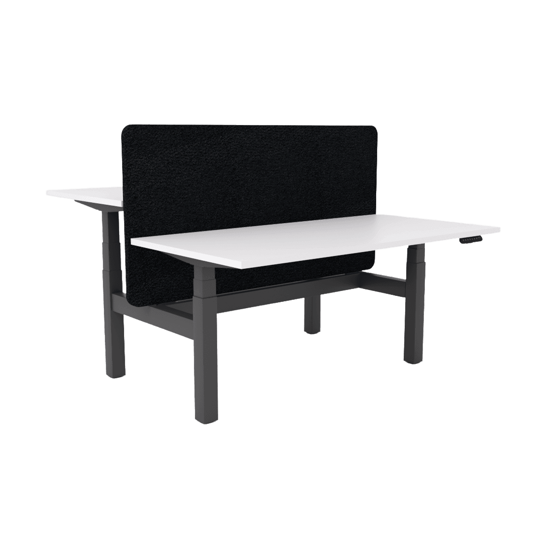 Agile Motion - Electric Height Adjustable Double Sided Workstation With Screen Multi-Person Desks