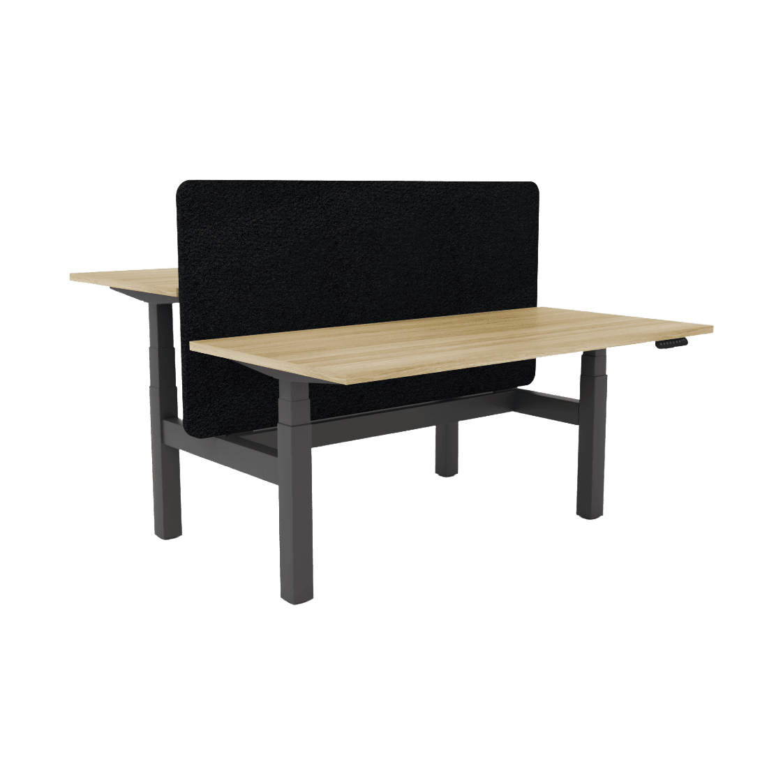 Agile Motion - Electric Height Adjustable Double Sided Workstation With Screen Multi-Person Desks