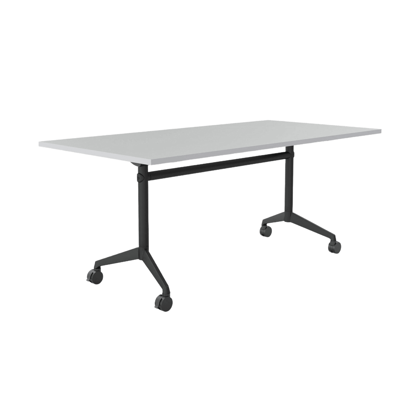 Modulus Mobile Flip Table with All Black Legs Folding & Multi-Purpose Tables