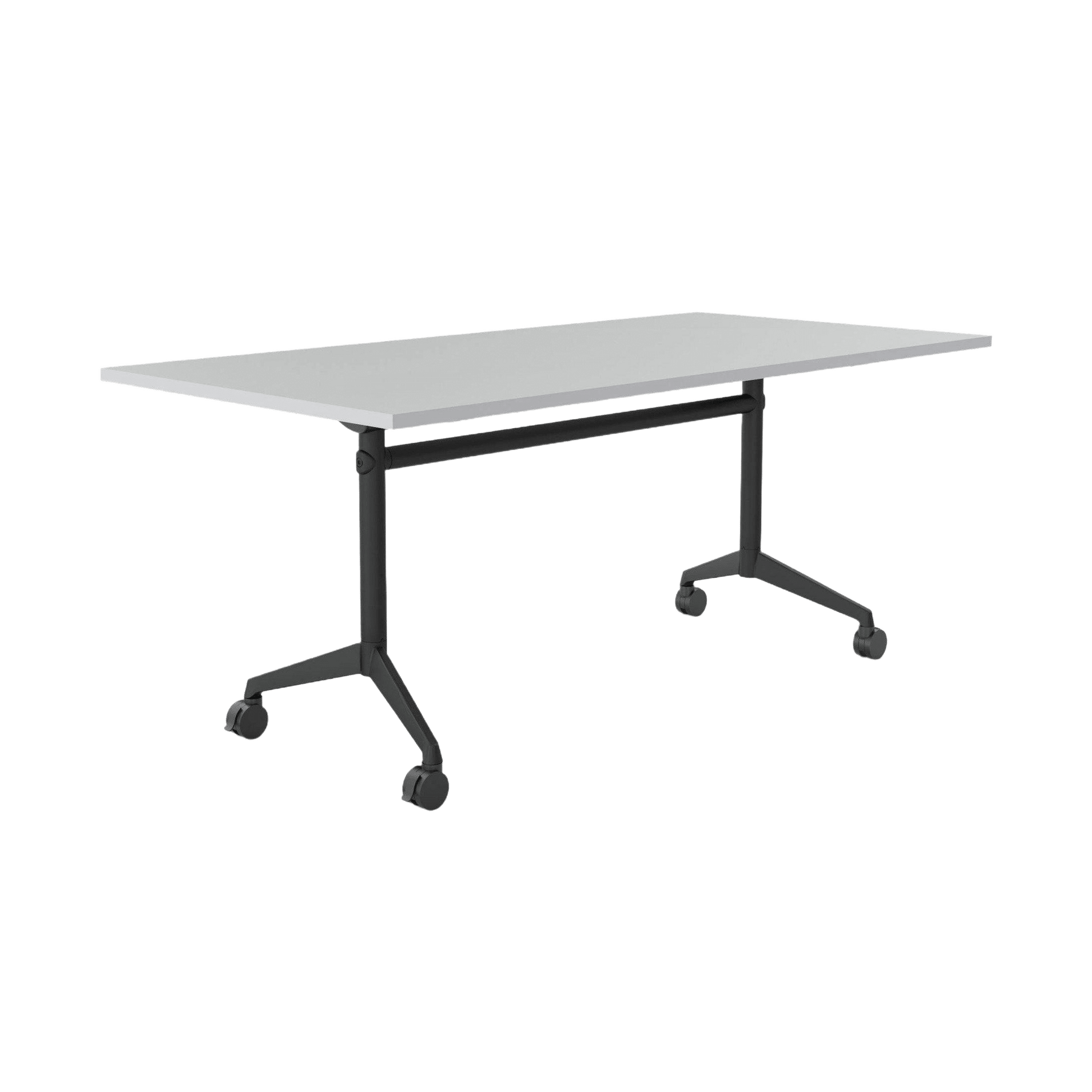 Modulus Mobile Flip Table with All Black Legs Folding & Multi-Purpose Tables