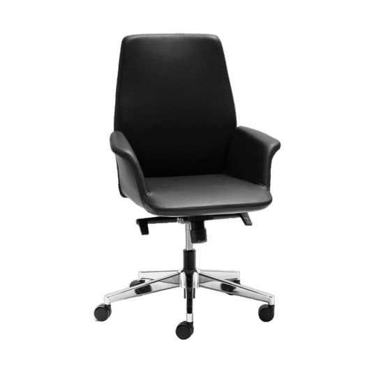 Accord Medium Back Leather Chair Executive & Boardroom Chairs
