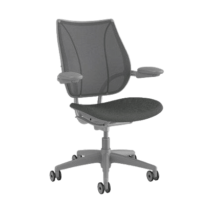 Humanscale Liberty Ergonomic Task Chair with Adjustable Arms In Grey Task & Operator Chairs