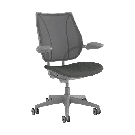 Humanscale Liberty Ergonomic Task Chair with Adjustable Arms In Grey Task & Operator Chairs