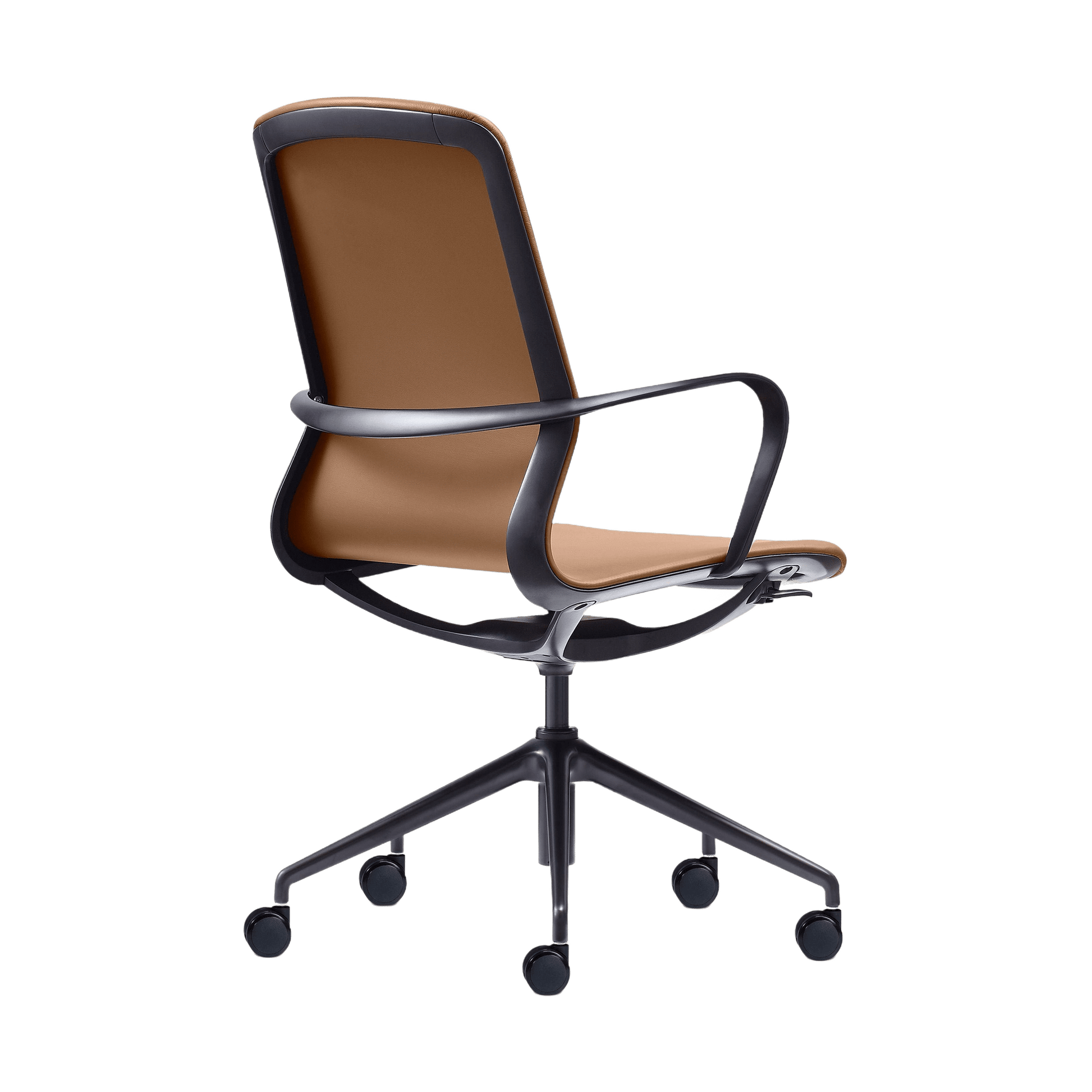 Meta Executive Meeting Chair in Tan Leather Executive & Boardroom Chairs