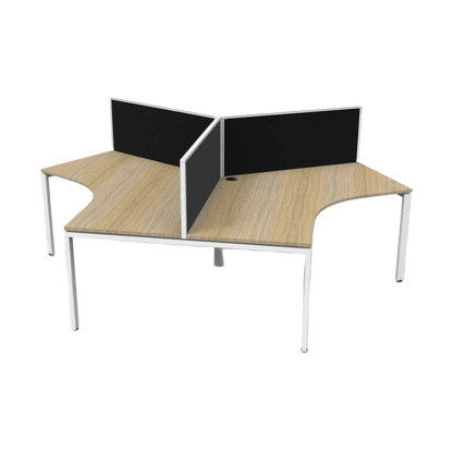 Profile Leg 120 Degree Workstations Multi-Person Desks