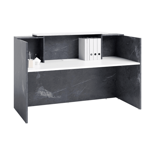 Sorrento Marble Look Reception Counter Reception Desks