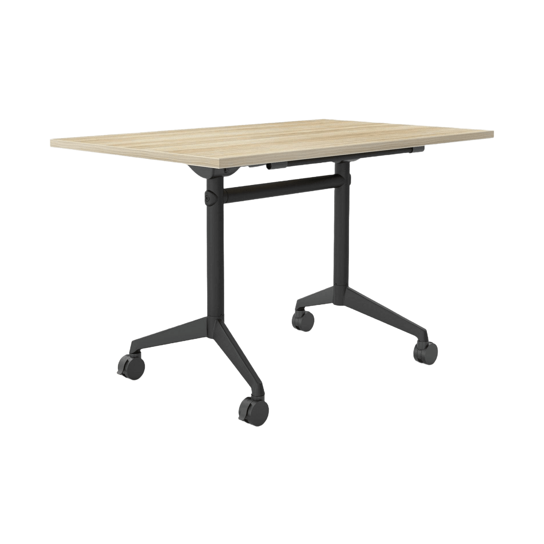 Modulus Mobile Flip Table with All Black Legs Folding & Multi-Purpose Tables