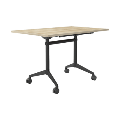 Modulus Mobile Flip Table with All Black Legs Folding & Multi-Purpose Tables
