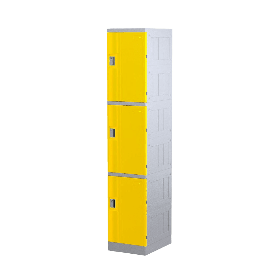 Steelco 3 Door ABS Plastic Locker Lockers & Secure Storage