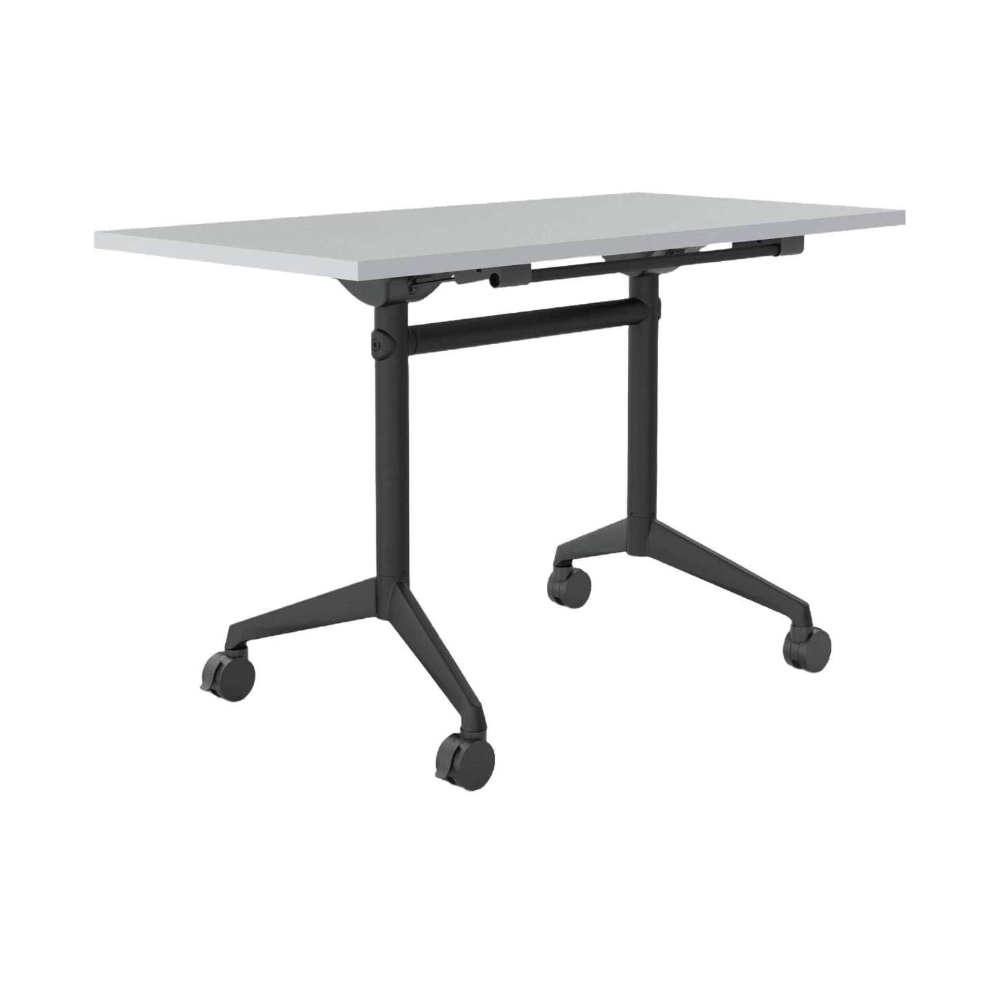 Modulus Mobile Flip Table with All Black Legs Folding & Multi-Purpose Tables