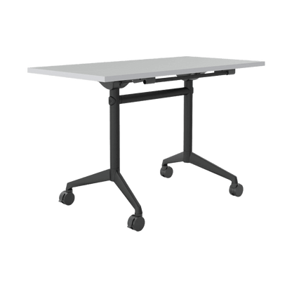 Modulus Mobile Flip Table with All Black Legs Folding & Multi-Purpose Tables