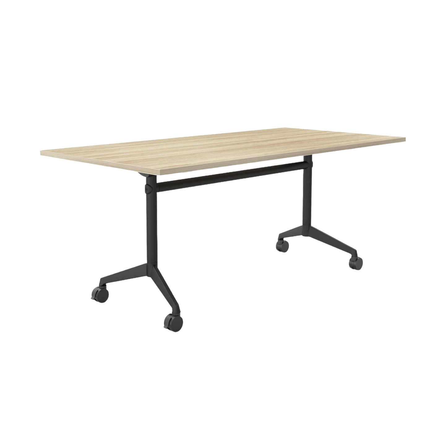 Modulus Mobile Flip Table with All Black Legs Folding & Multi-Purpose Tables