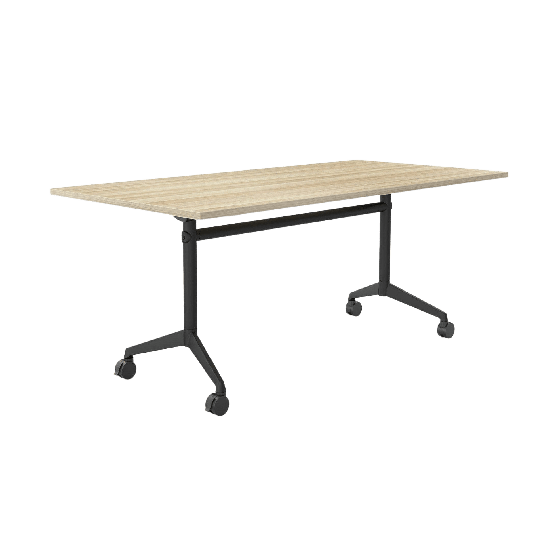 Modulus Mobile Flip Table with All Black Legs Folding & Multi-Purpose Tables