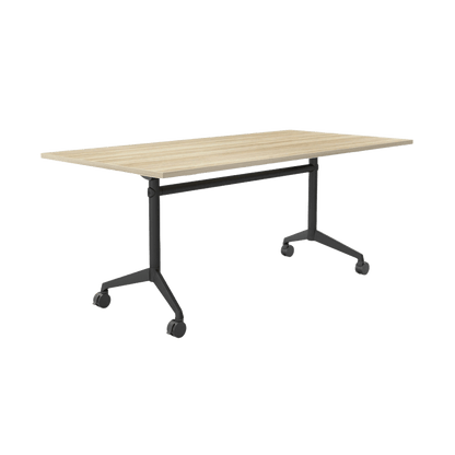 Modulus Mobile Flip Table with All Black Legs Folding & Multi-Purpose Tables