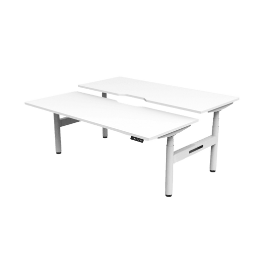 Halo Plus Back to Back Height Adjustable Workstations Multi-Person Desks