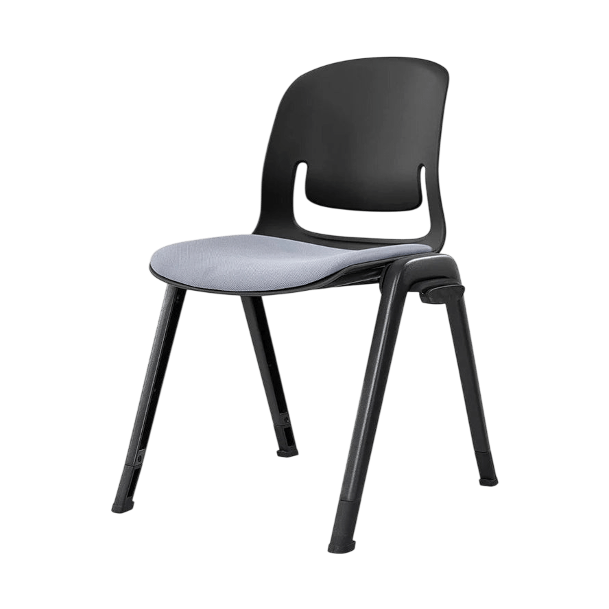 Palette Black Aluminuim 4 - Leg Chair Black Black PU