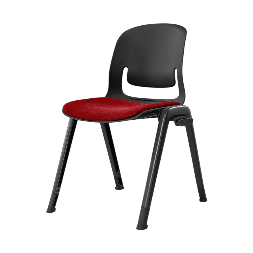 Palette Black Aluminuim 4 - Leg Chair Black Black PU