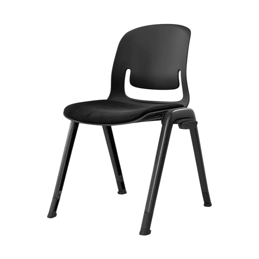 Palette Black Aluminuim 4 - Leg Chair Black Black PU