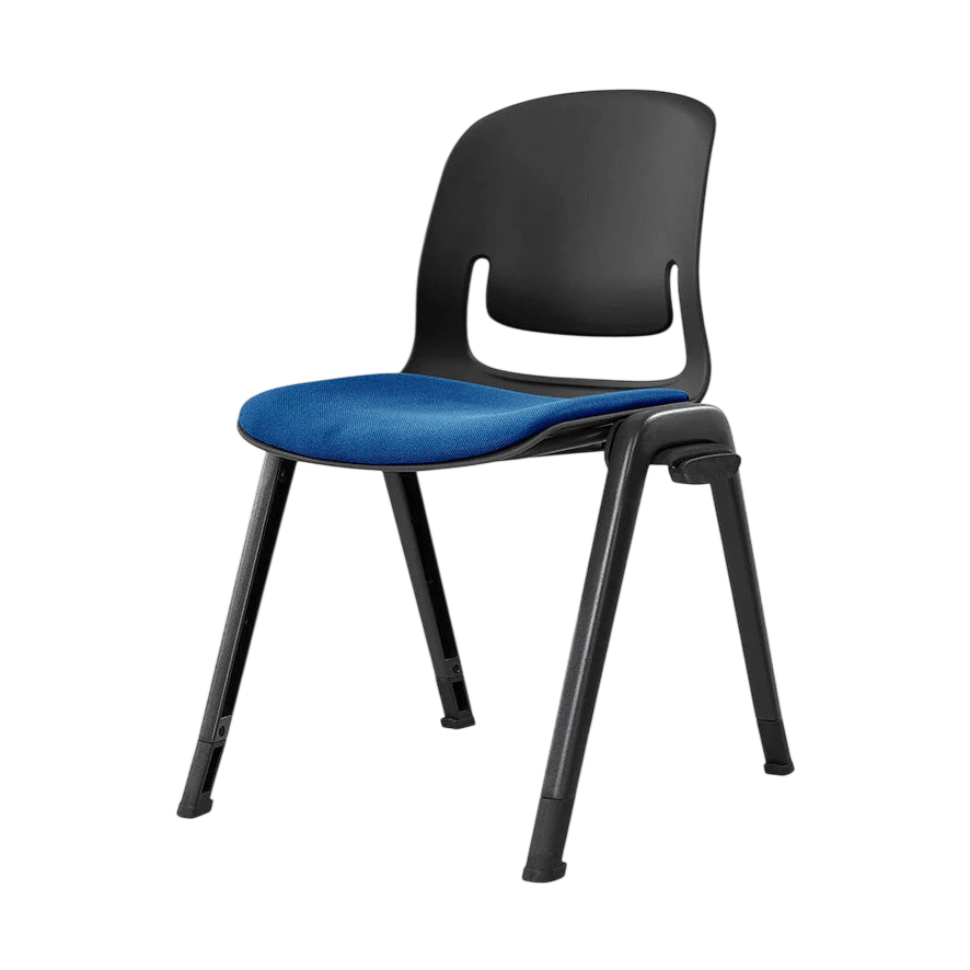 Palette Black Aluminuim 4 - Leg Chair Black Black PU
