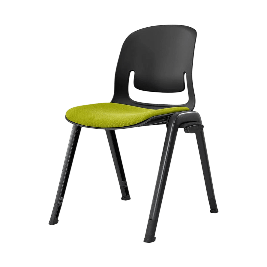 Palette Black Aluminuim 4 - Leg Chair Black Black PU