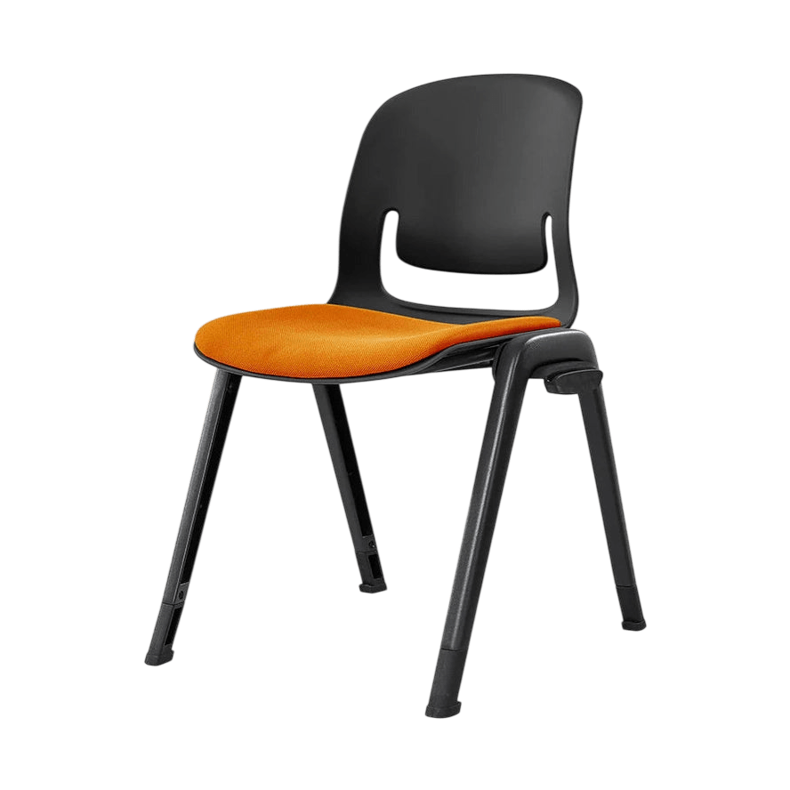 Palette Black Aluminuim 4 - Leg Chair Black Black PU